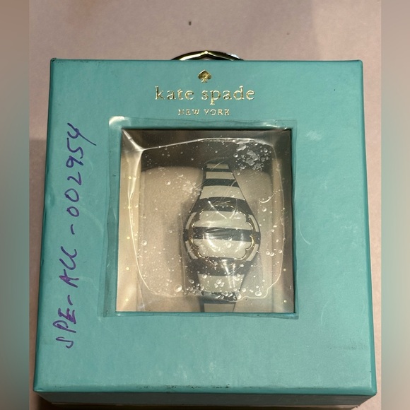 Kate Spade activity tracker NWT black and white stripe - Picture 10 of 12